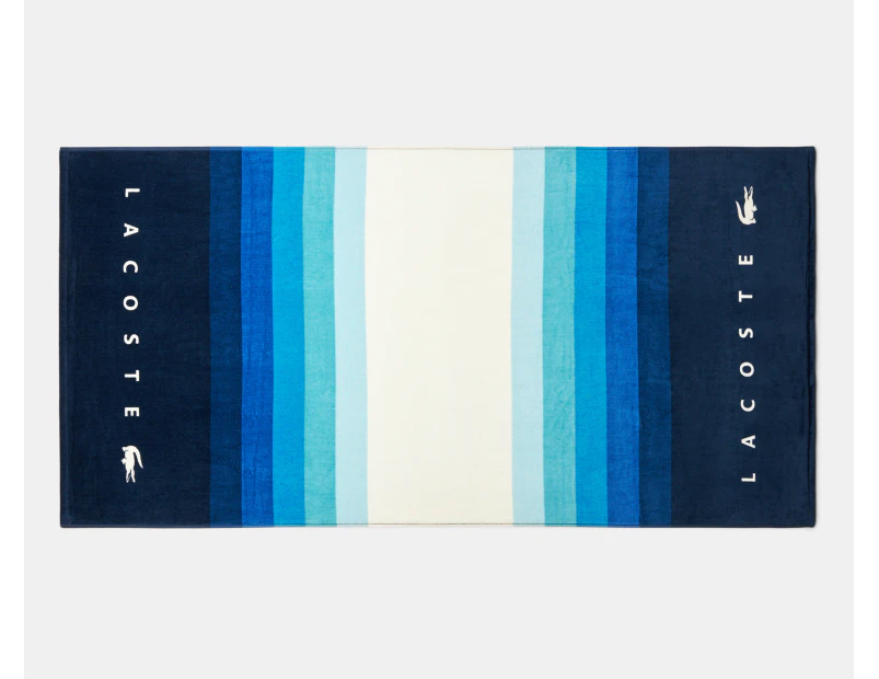 Lacoste St Martin Beach Towel - Navy