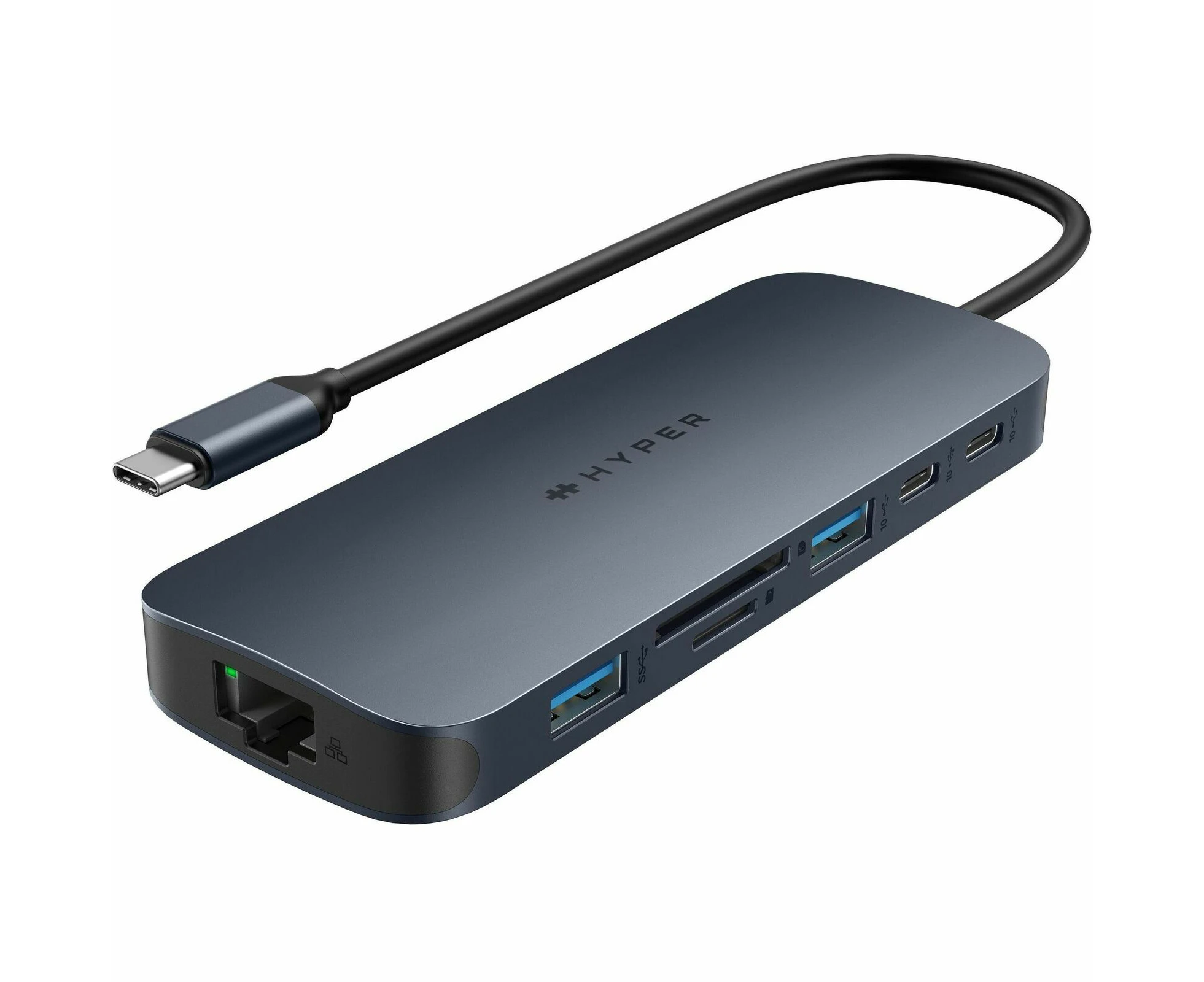 HyperDrive EcoSmart Gen.2 Dual HDMI USB-C 11-in-1 Hub w 140 W PD3.1 Pass-Thru - For MST enabled devices