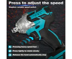 Cordless Impact Wrench 750NM High Torque Brushless Electric Wrench Battery