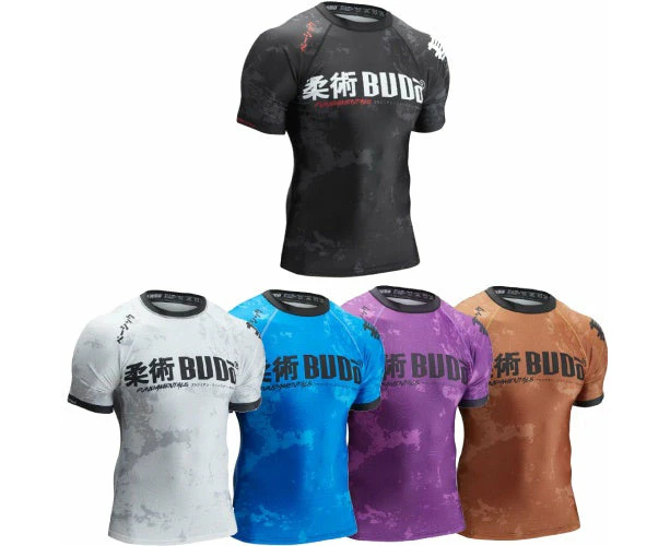 Budo Kihon Ranked BJJ Rash Guard - Purple