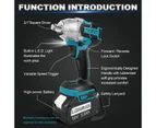 Cordless Impact Wrench 750NM High Torque Brushless Electric Wrench Battery