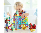 Kids Magnetic Tiles Blocks Dinosaur Building Educational Toys Children Gift Play 185PCS