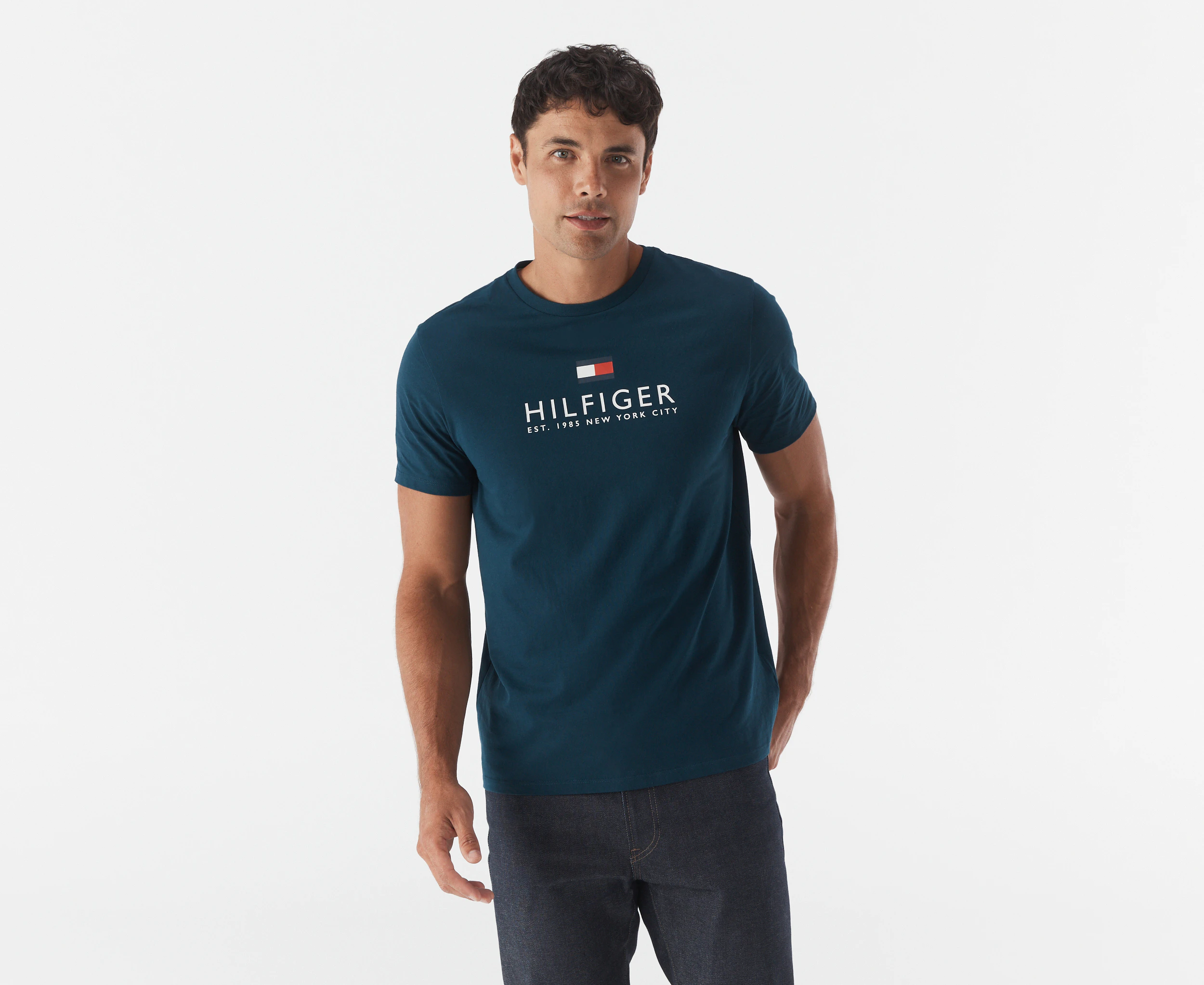 Tommy Hilfiger Men's Nathan Tee / T-Shirt / Tshirt - Classic Navy