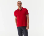 Tommy Hilfiger Men's Winston Solid Wicking Polo Shirt - Apple Red