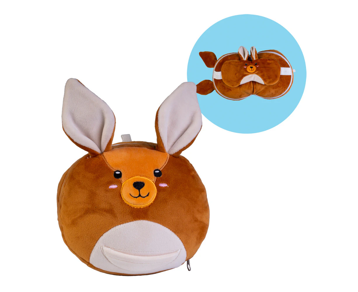 Smoosho's Pals Travel Kangaroo Mask & Pillow