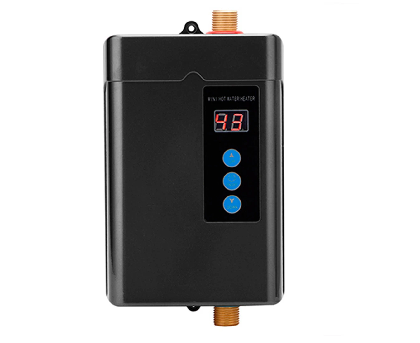 Digital Electric Water Heater Instantaneous Water Heater for Kitchen Bathroom Shower Hot Water Heater US Plug D