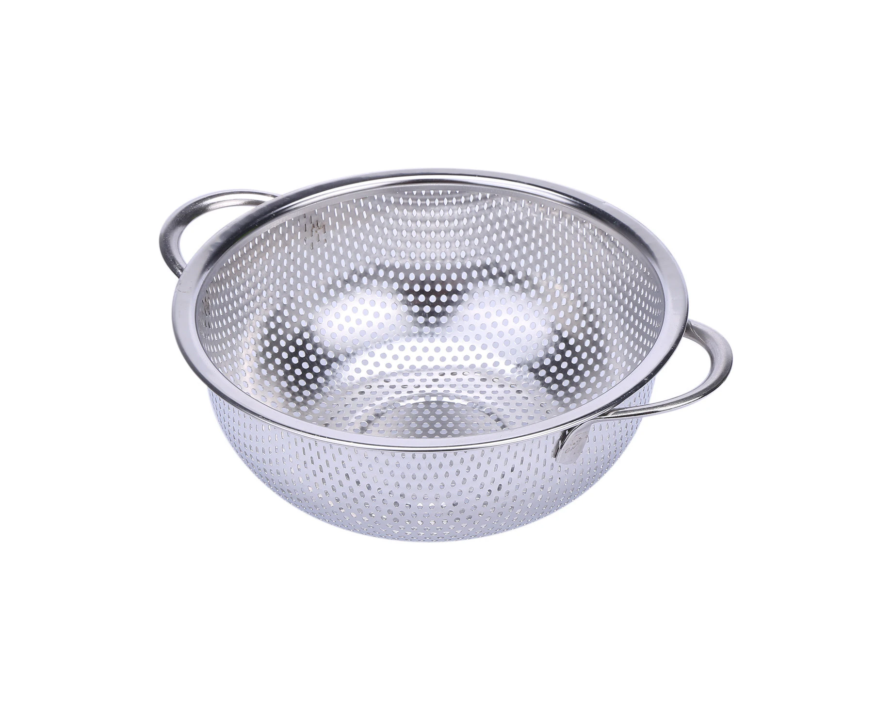 Stainless Steel Colanders With Handle,Colander Perforated Strainer For Kitchen Pasta/Vegetable/Rice/Fruit/Food-S