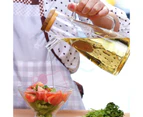 900Ml Transparent Glass Oil Bottle, with Handle Oil Bottle, Suitable for Kitchen Tools Soy Vinegar Sauce Container