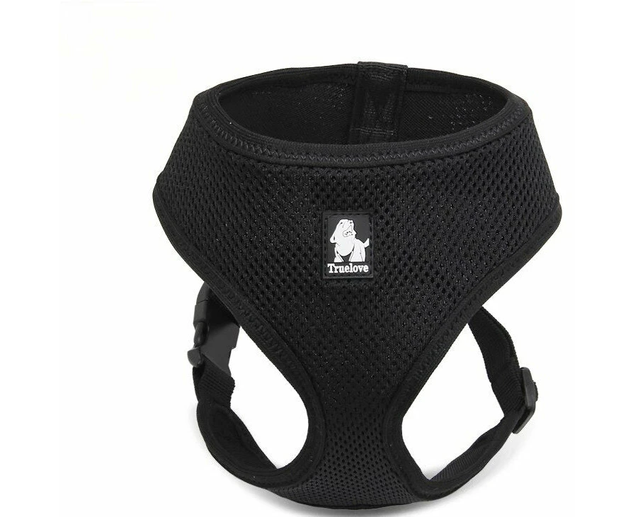 Breathable Mesh Comfortable Dog Harness - Black