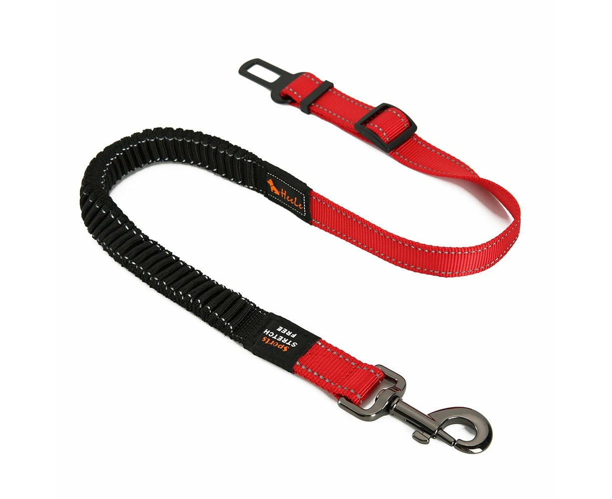 Premium Durable Dog Car Seat Belt - Dark Red