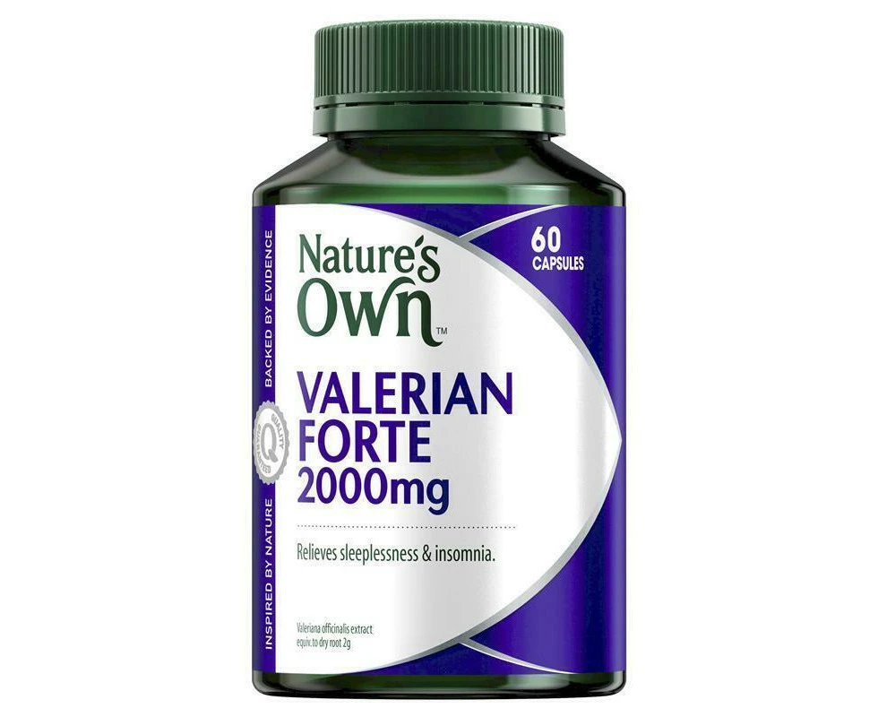 Natures Own Valerian Forte 2000mg 60 tablets x 2 pack