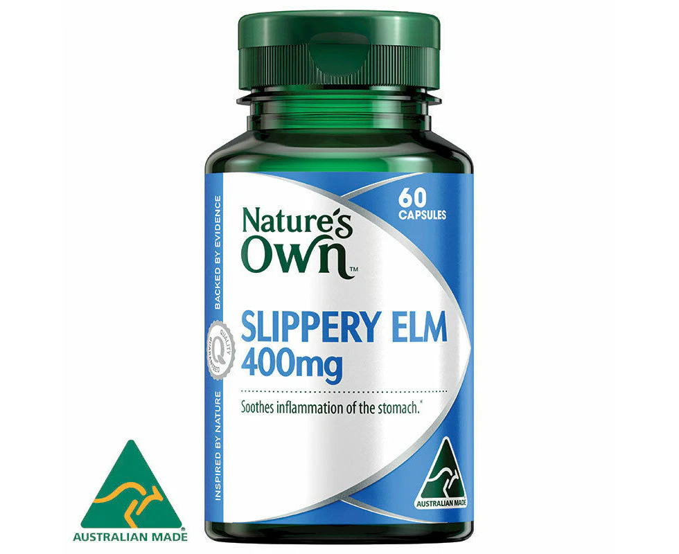 Nature's Own Slippery Elm 400MG 60 x 2 pack