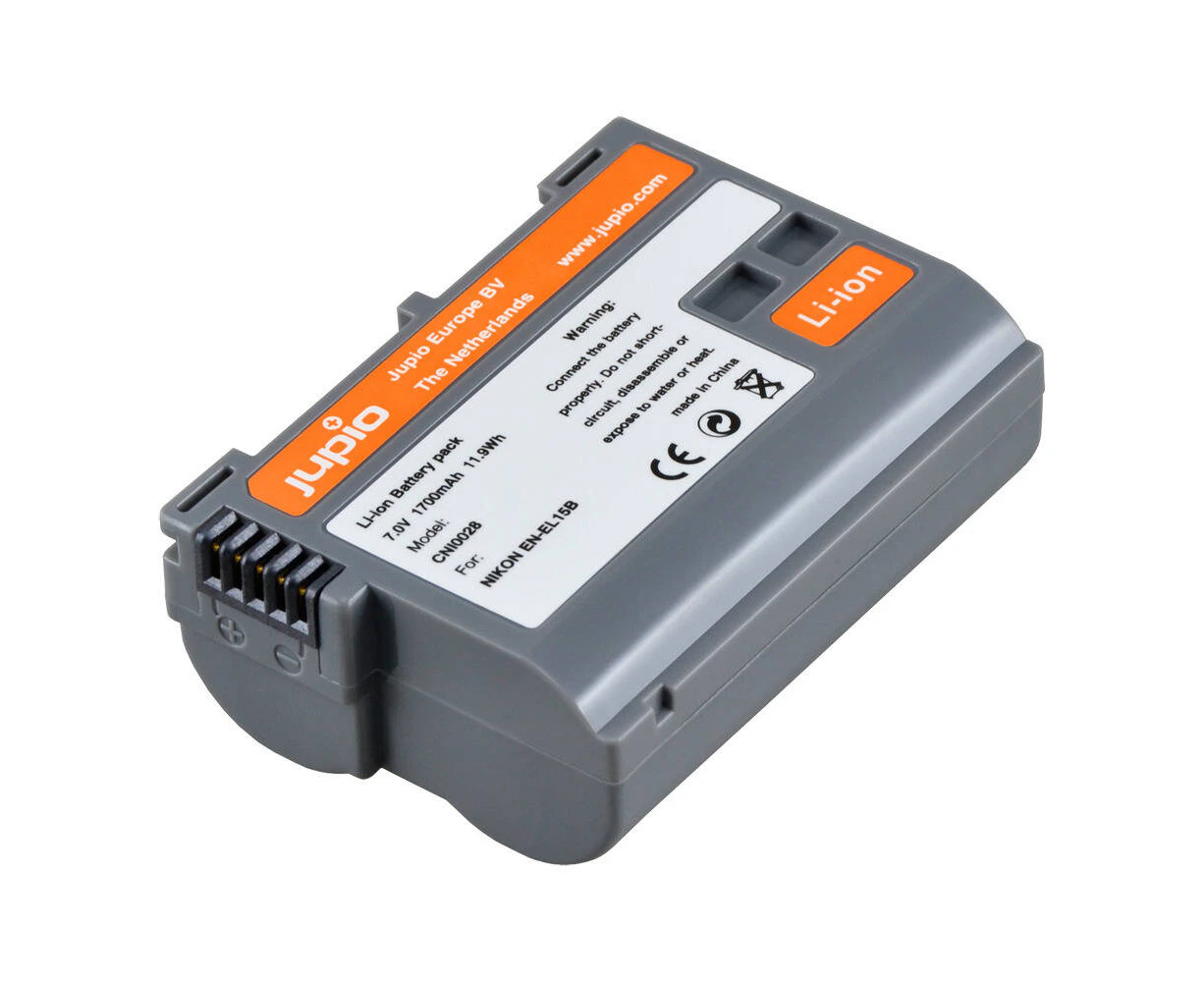 Jupio Li-Ion 7.0V 1700mAh Rechargeable Battery For Nikon EN-EL15B Camera