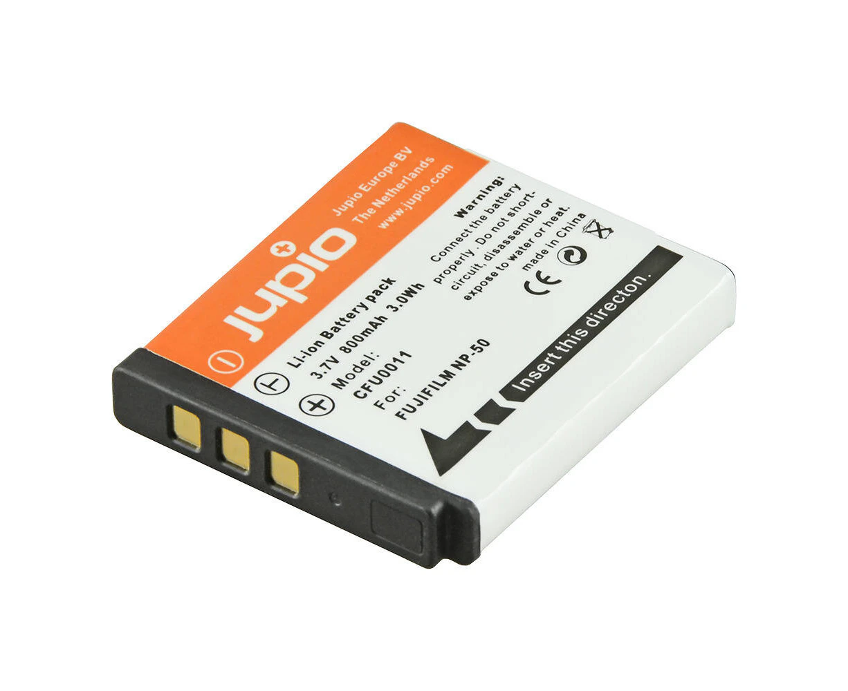 Jupio Li-Ion 3.7V 800mAh Rechargeable Battery Pack For Fuji NP-50 Camera