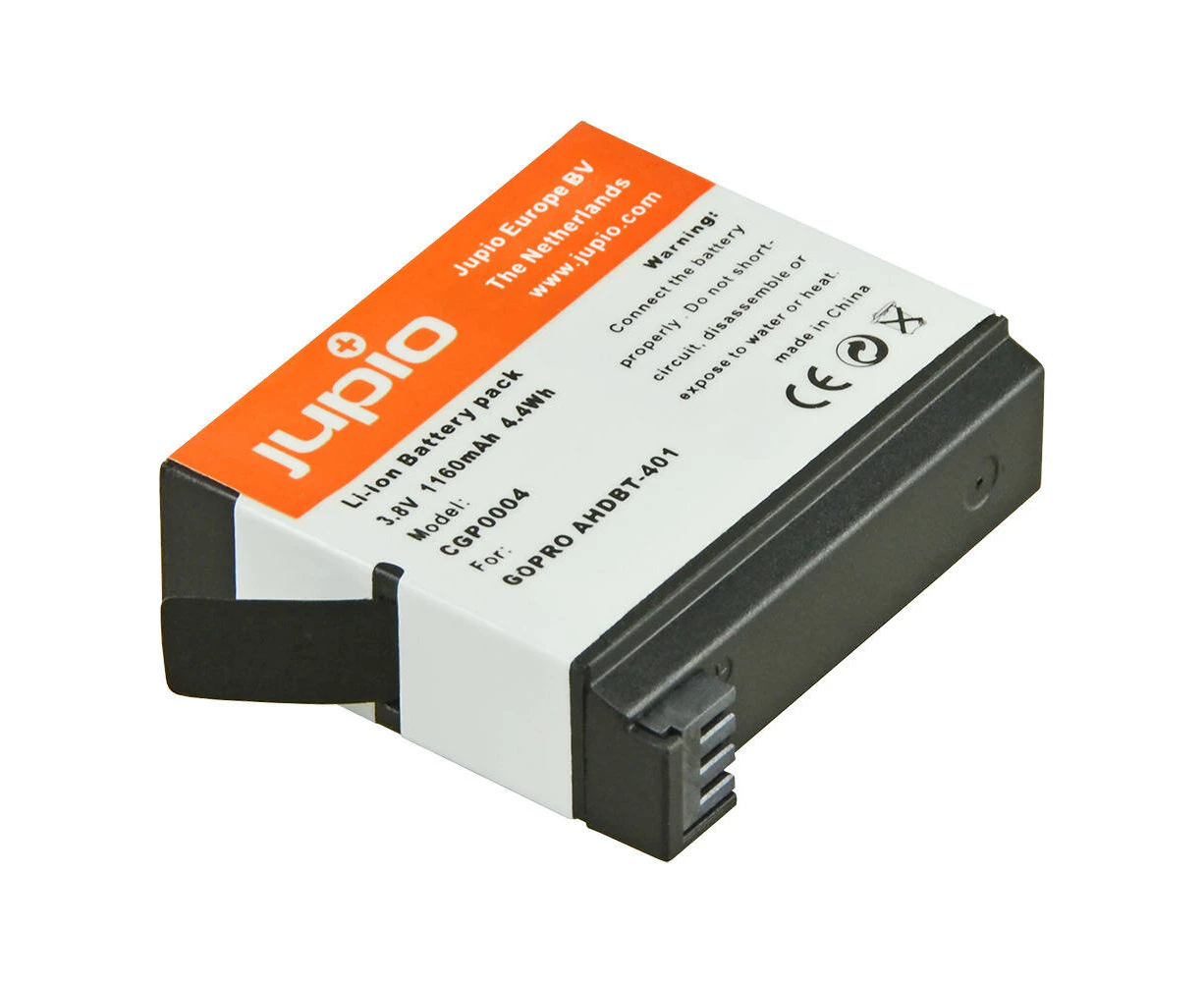 Jupio Li-Ion 3.8V 1160mAh Battery Pack For GoPro Hero 4 AHDBT-401 Camera