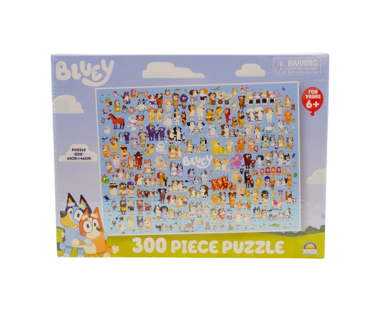 Crown Bluey 300 Piece Jigsaw Puzzle