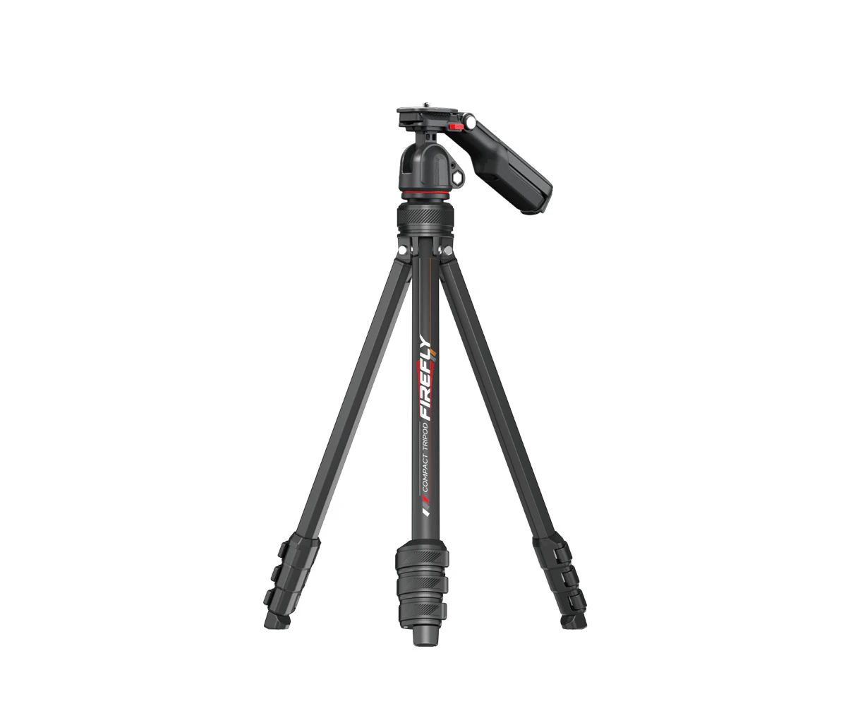 FireFly FVT-04 Compact Video Tripod Flip Lock Legs Camera Holder 135cm Black