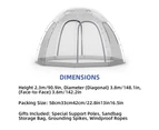 Garden Party Tent 8-10 Person Bubble Tent Dome Gazebo Mini Greenhouse Outdoor Large Instant Weatherproof Shelter for Party Cold-Resistant Igloo Tent