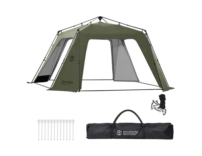 Outdoor Camping Picnic Large Space Quick SetUp Tent Waterproof Rainproof Sunscreen Tent Garden Fishing Sunscreen Shading Tent