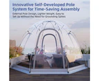 Garden Party Tent 8-10 Person Bubble Tent Dome Gazebo Mini Greenhouse Outdoor Large Instant Weatherproof Shelter for Party Cold-Resistant Igloo Tent