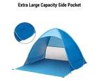 Pop Up Tent for Camping Beach Tent Sun Shelter Instant Opening Wind and Rain Protection UV Resistant Easy to Store