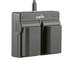 Jupio 2x Batteries 2280mAh & Dual Charger Adapter Kit For Olympus BLX-1