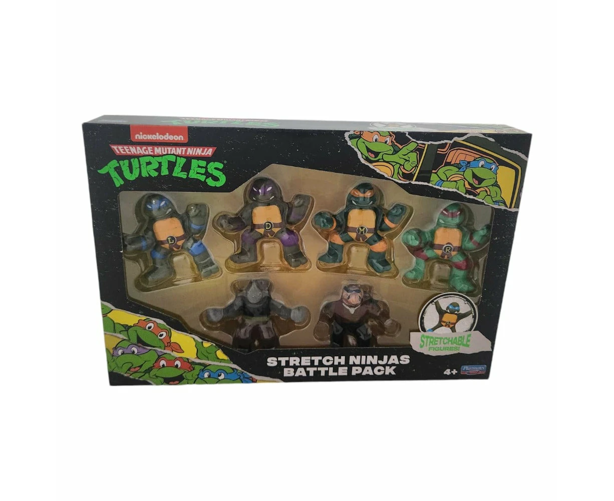 Teenage Mutant Ninja Turtles Stretch Ninjas 6 Figure Battle Pack