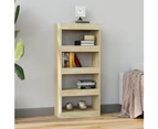 Book Cabinet/Room Divider Sonoma Oak 60x30x135 cm Engineered Wood