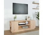 TV Cabinet 110x35x40.5 cm Solid Wood Pine