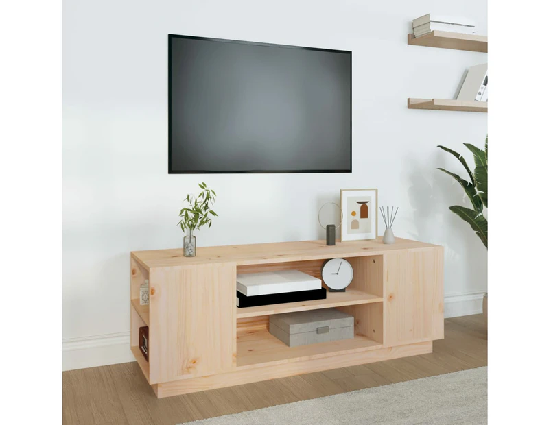 TV Cabinet 110x35x40.5 cm Solid Wood Pine