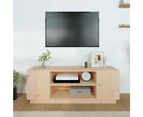 TV Cabinet 110x35x40.5 cm Solid Wood Pine