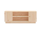 TV Cabinet 110x35x40.5 cm Solid Wood Pine