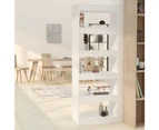 Book Cabinet/Room Divider White 60x30x166 cm Engineered Wood