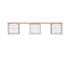 Garden Bench Gabion Design 203x44x42 cm Solid Wood Douglas