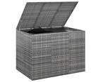 Garden Cushion Box PE Rattan 145x100x103 cm Grey