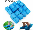 100pcs Disposable Shoe Cover, Plastic Foot Cover, Shoe Cover, Indoor Dustproof Cleaning Shoe Cover