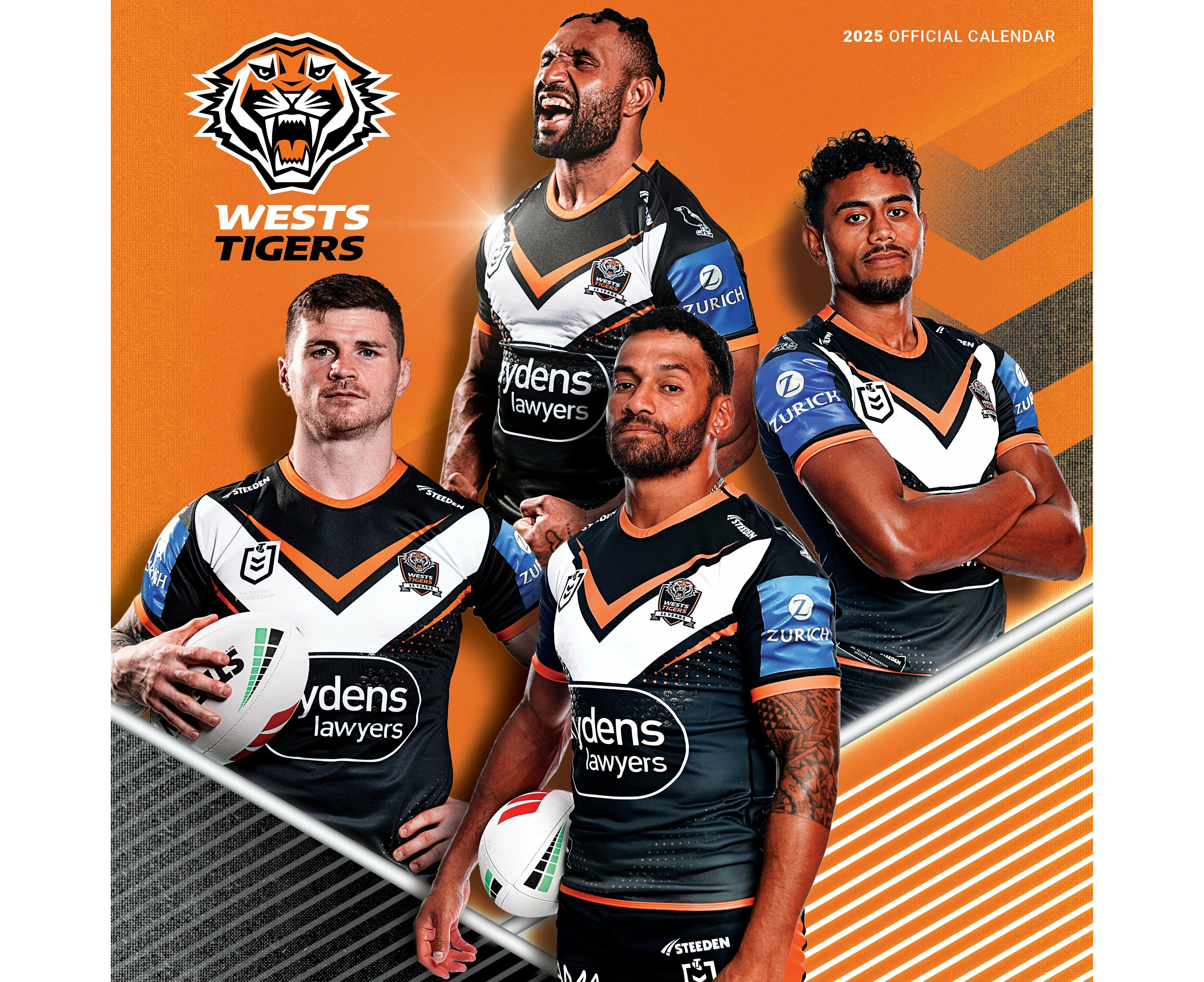 NRL Wests Tigers 2025 Calendar