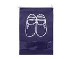 10PCS Small Shoes Bag Portable Non-woven Travel Storage Pouch Drawstring Bags-Navy