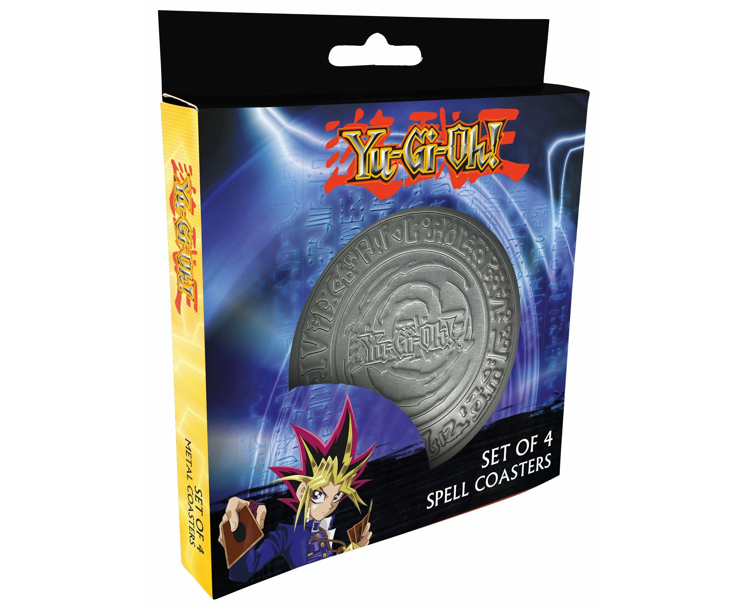 Yu-Gi-Oh! Set of 4 Embossed Metal Coasters