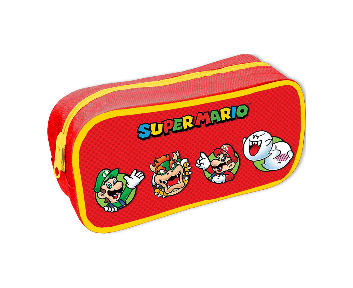 Super Mario Character Circles Pencil Case