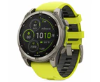 Garmin Fenix 8 Sapphire Solar Watch - Yellow 47mm