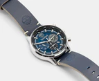 Timberland Men's 44mm Dress Sport Leather Watch - Dark Blue/Black/Silver