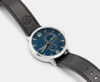 Timberland Men's 44mm Dress Sport Leather Watch - Blue/Black/Silver