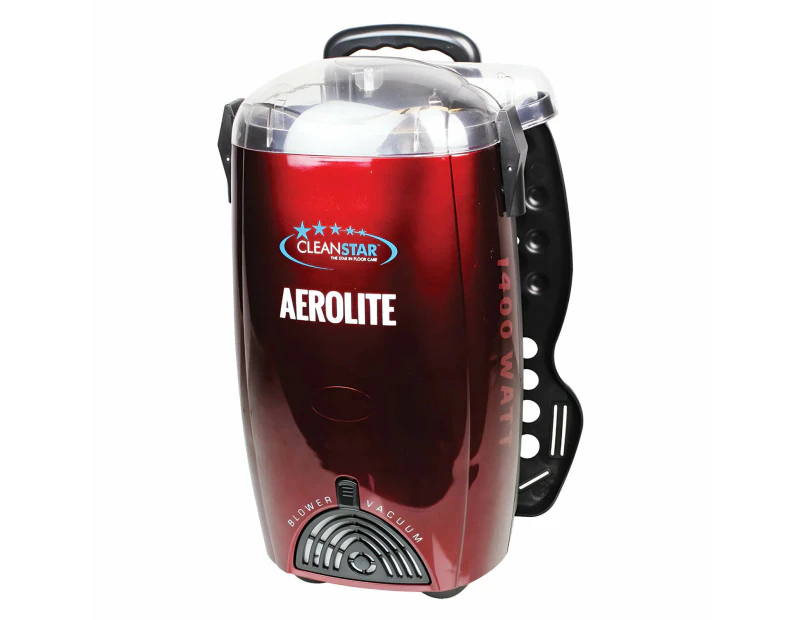 Cleanstar Red Aerolite 1400w Lightweight Backpack + Blower