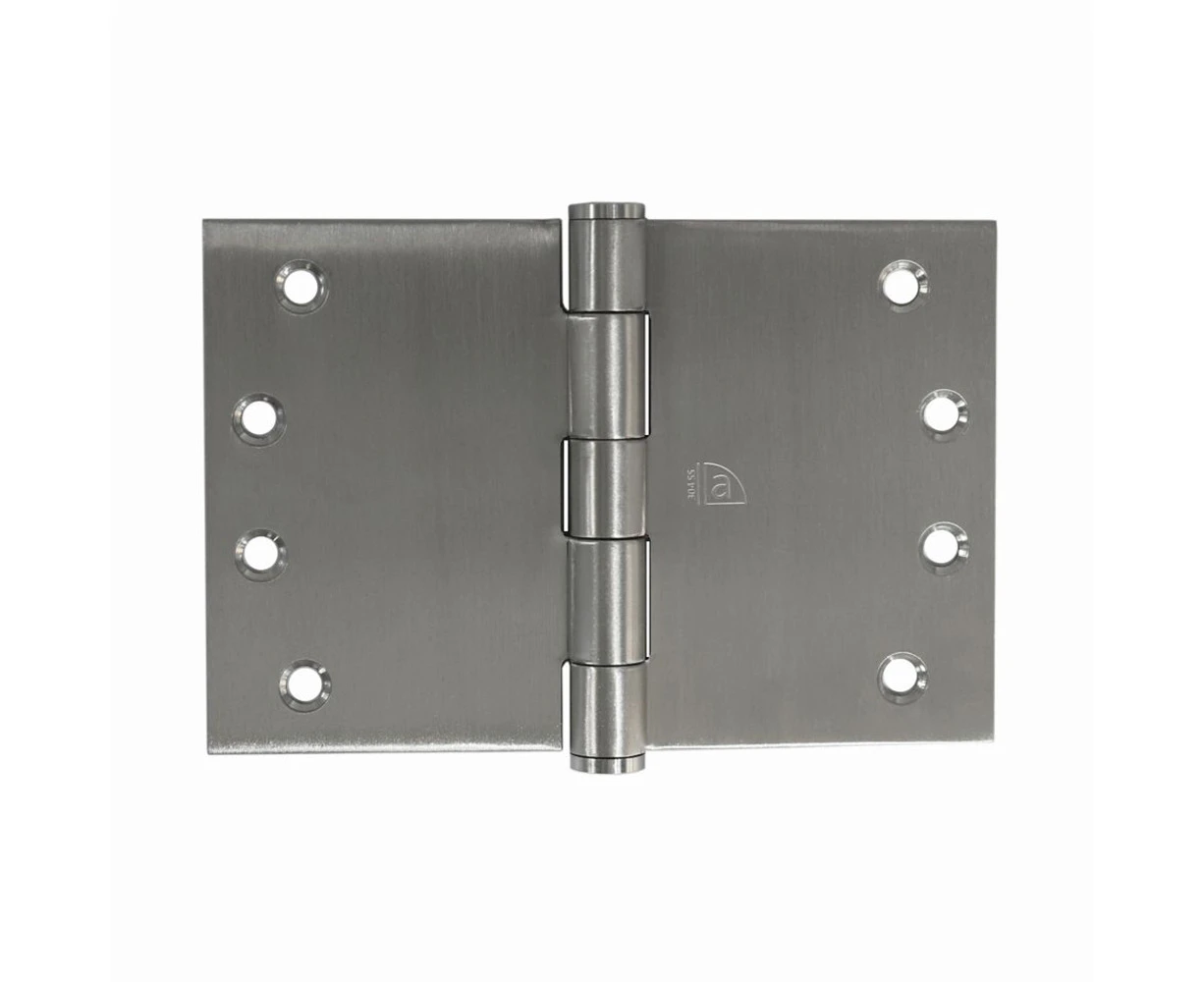 Austyle Broad Butt Door Hinge Fixed Pin 100x175mm Satin Stainless Steel 45110