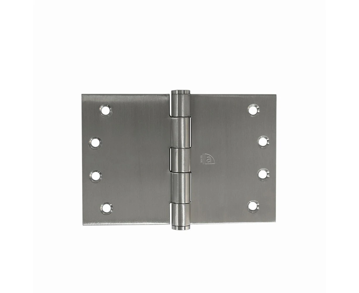 Austyle Broad Butt Door Hinge Fixed Pin 100x125mm Satin Stainless Steel 45112