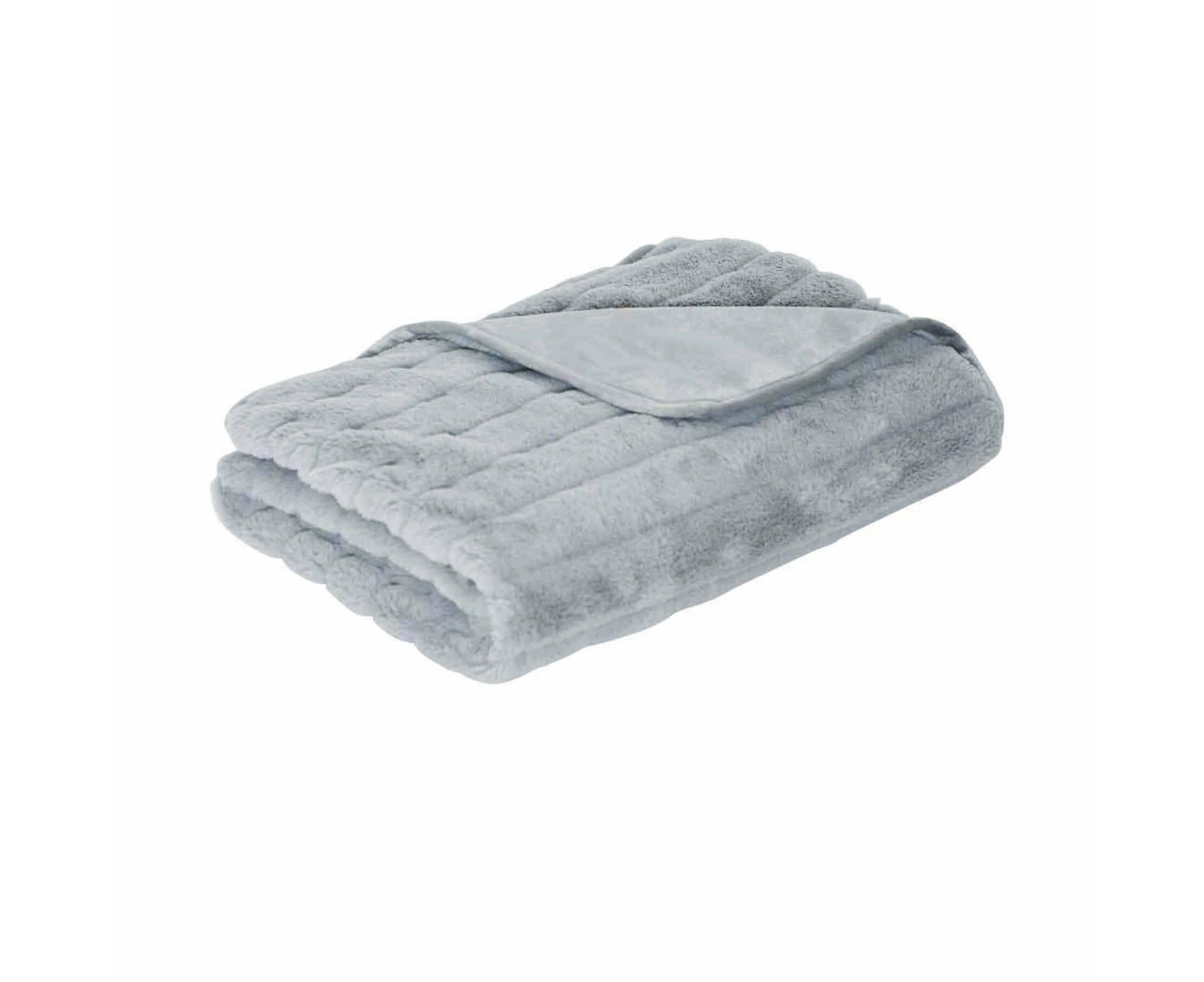 J.Elliot Home Baw Baw Plush Throw Grey