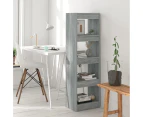 Book Cabinet/Room Divider Grey Sonoma 40x30x135 cm