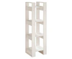 Book Cabinet/Room Divider White 41x35x125 cm Solid Wood Pine