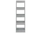 Book Cabinet/Room Divider Grey Sonoma 40x30x135 cm